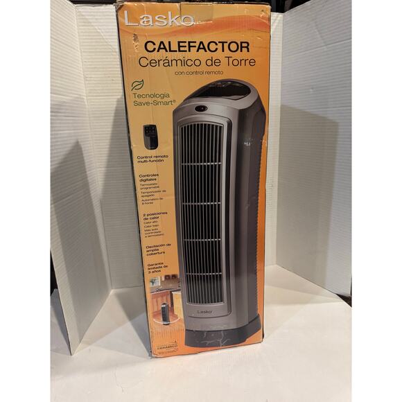 Lasko Portable Oscillating Ceramic Space Heater Tower &Digital Display,Remote - Picture 3 of 5